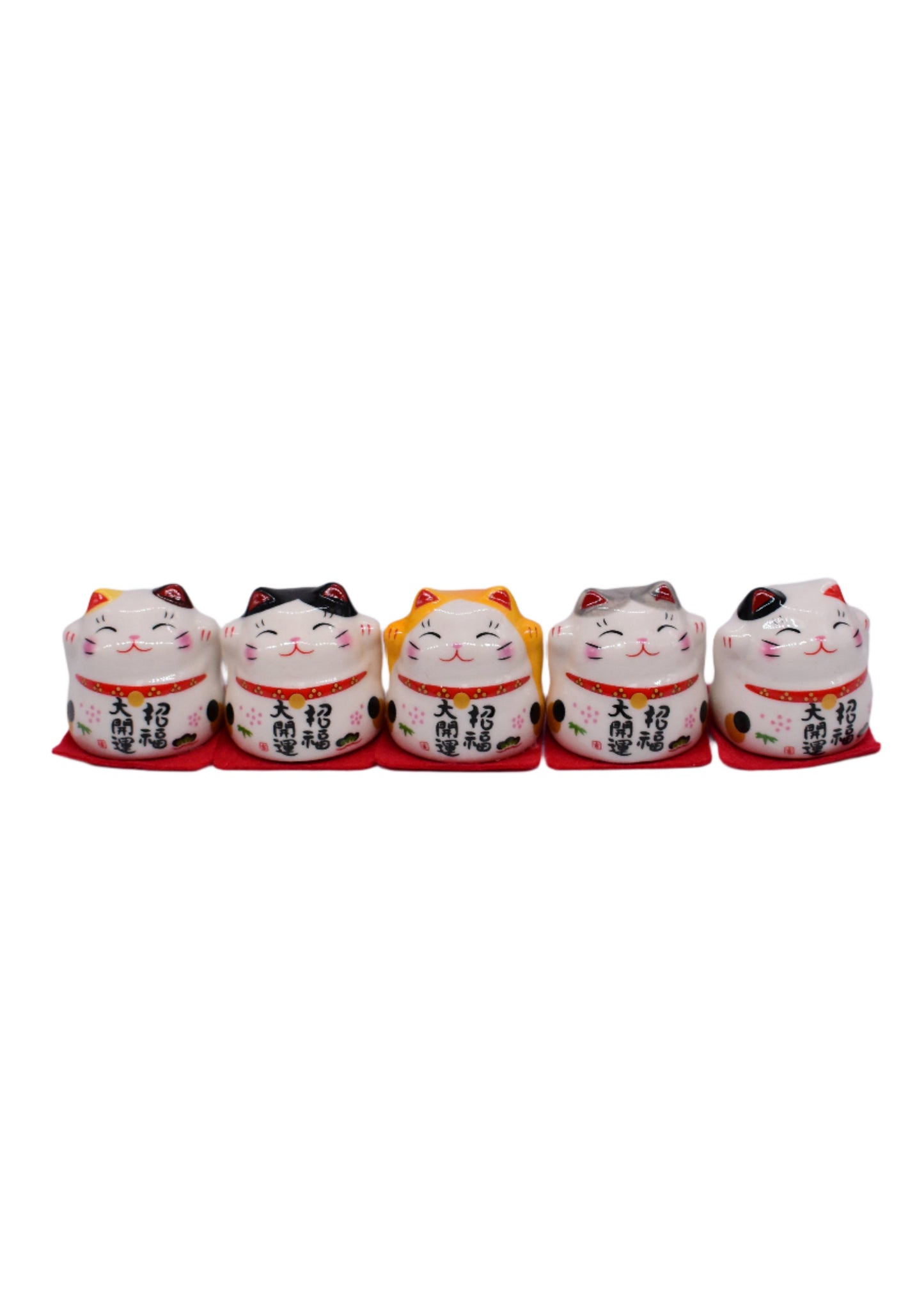 Set of 5 Lucky Cat
