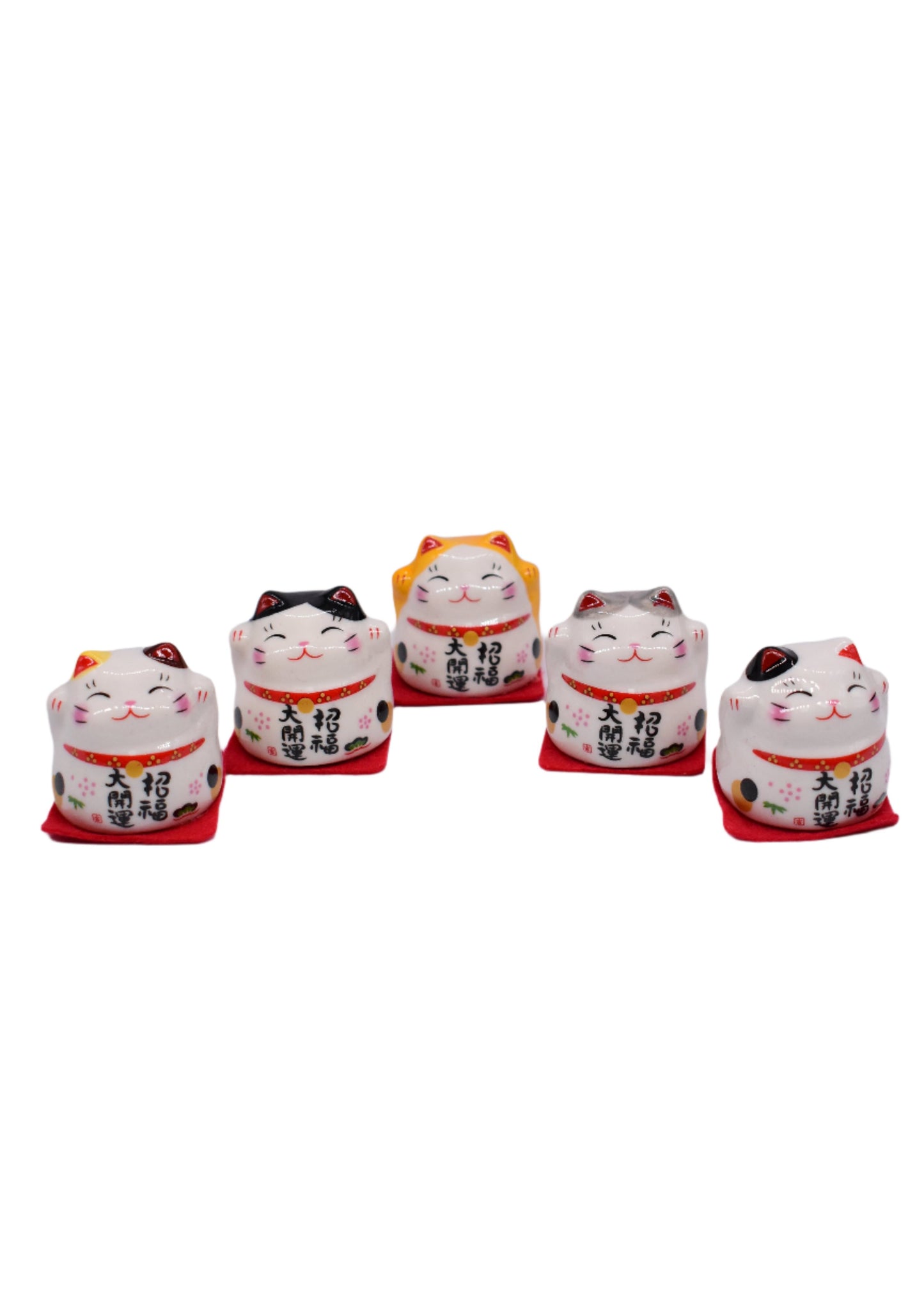 Set of 5 Lucky Cat