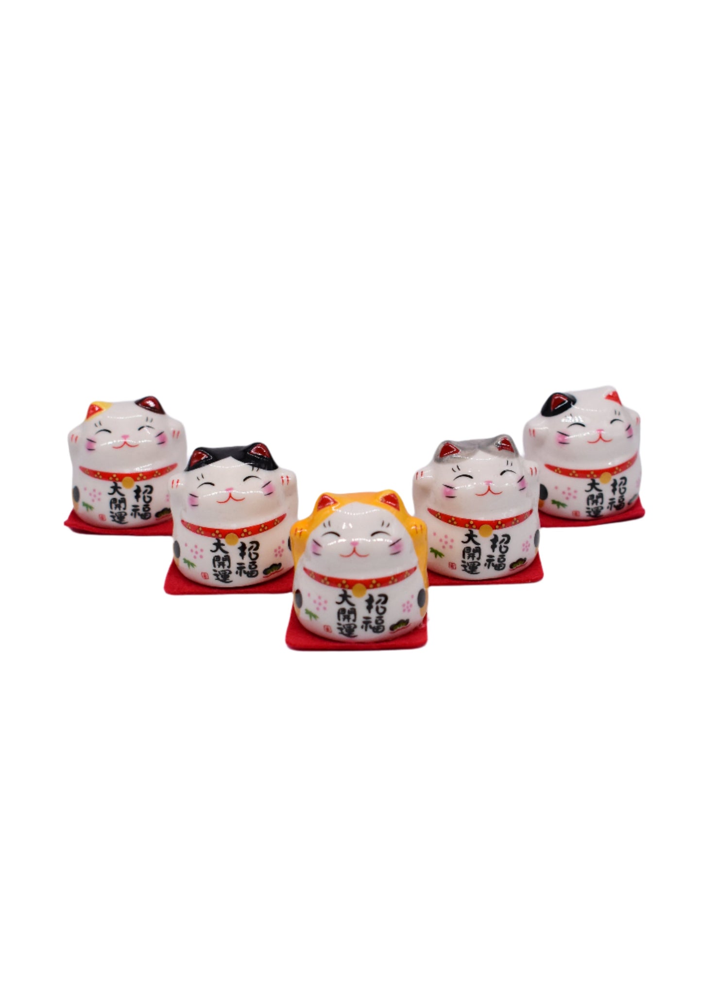 Set of 5 Lucky Cat
