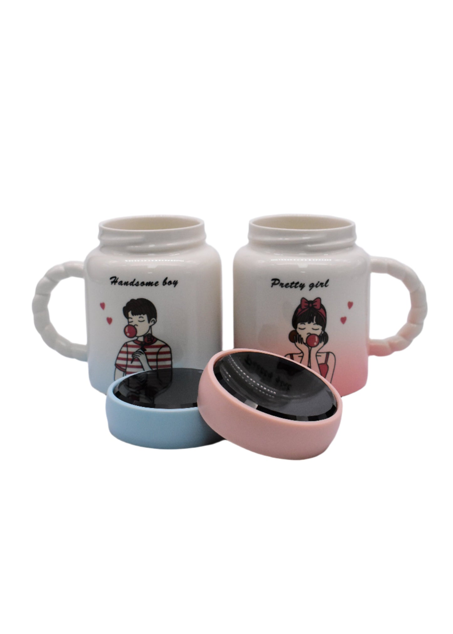 Couple Hot drink with Twist Top