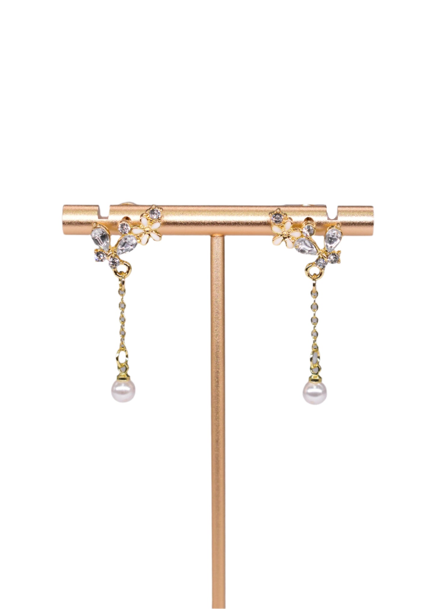 Leaf and Pearl Earring