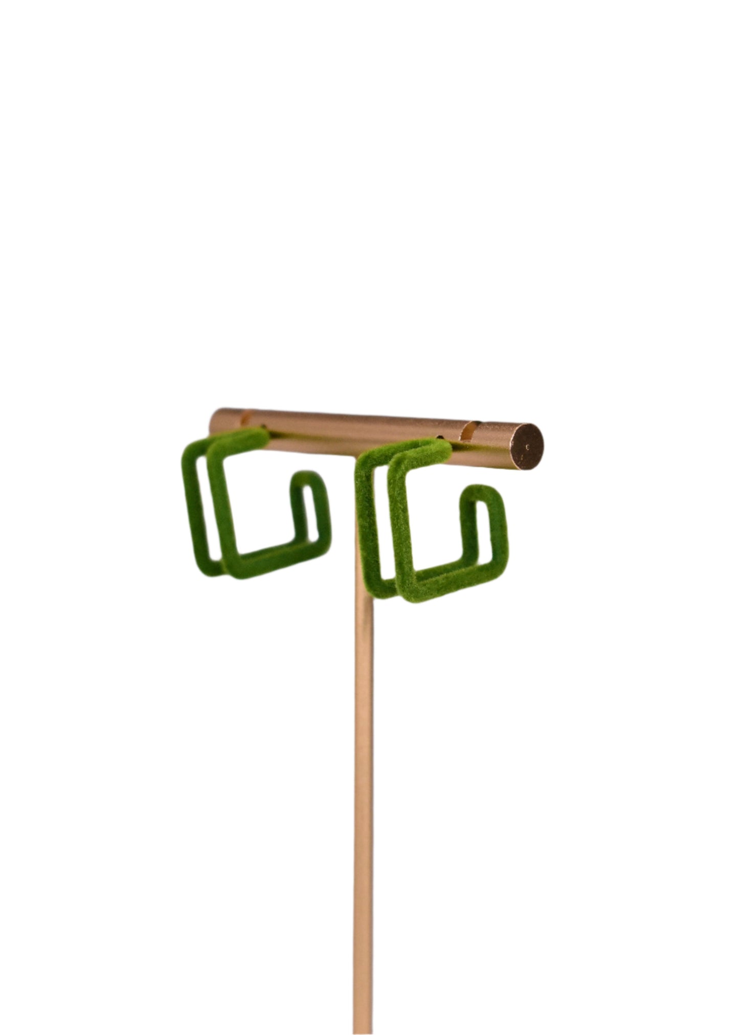 Green Square Earring