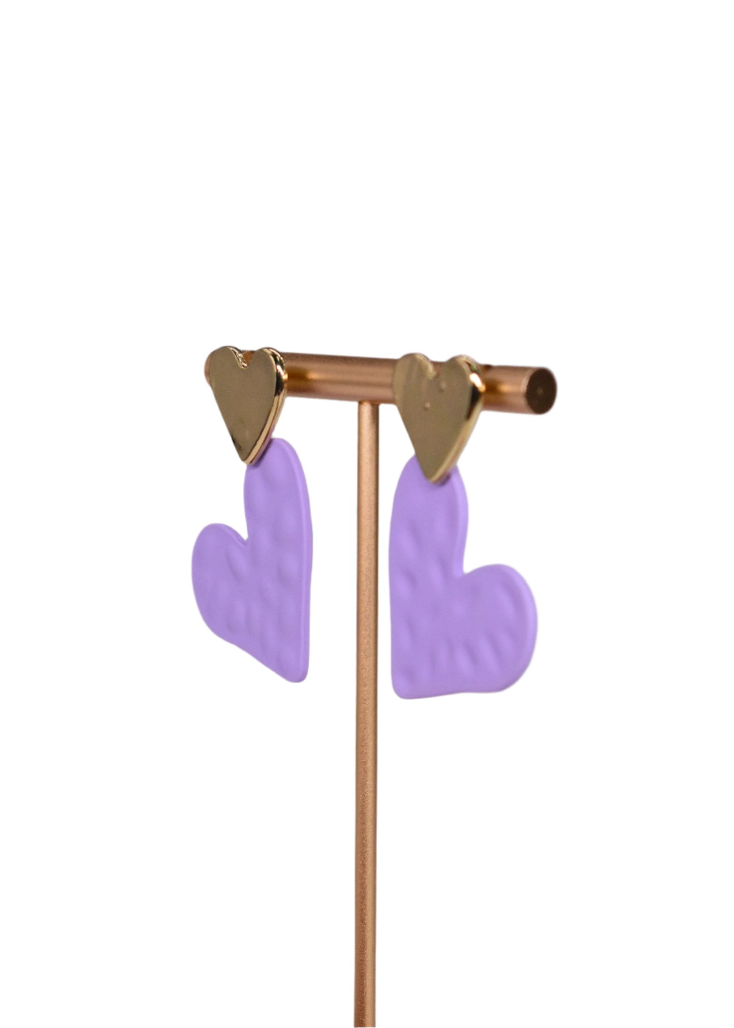 Purple Heart Earring