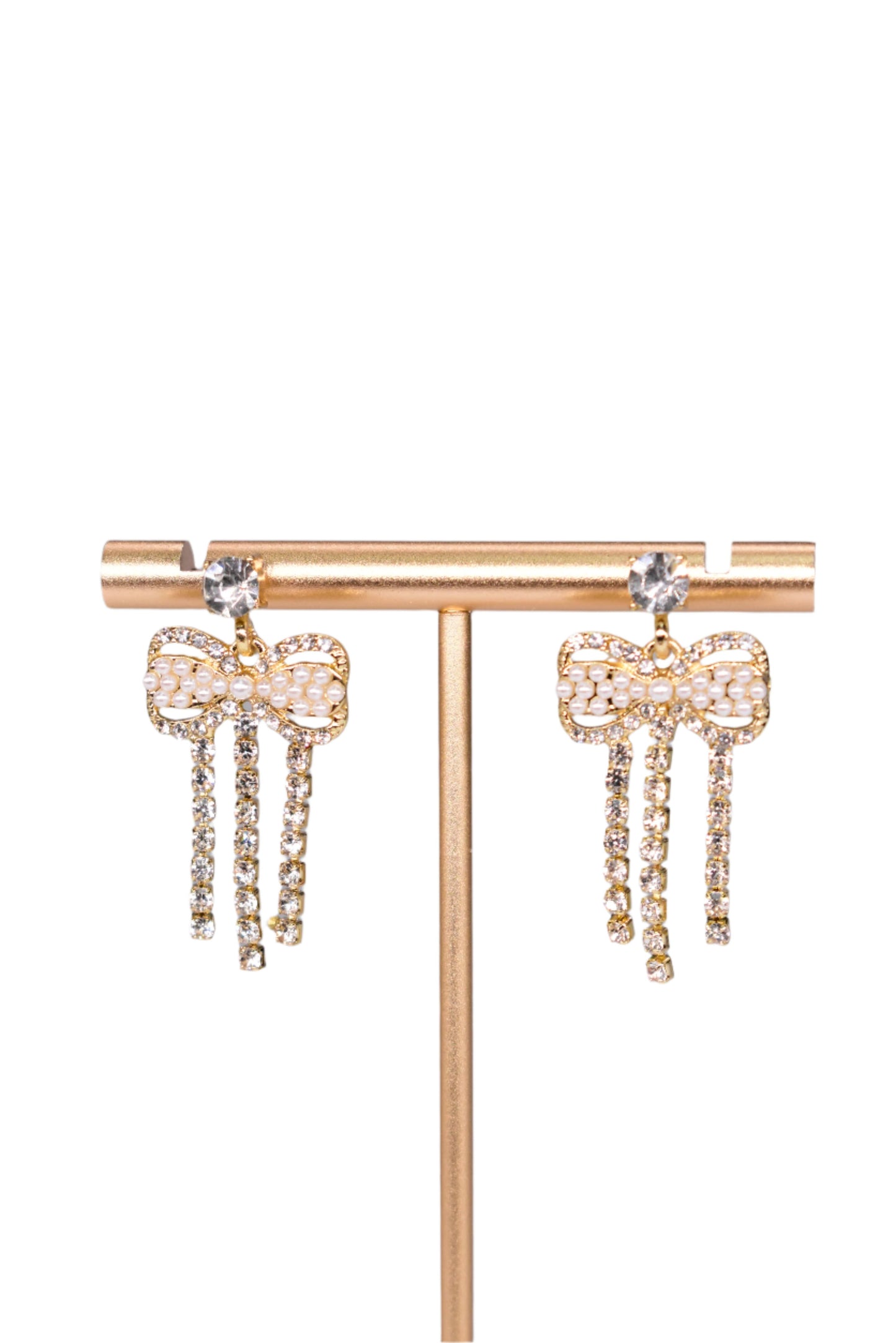 Crystal Bow Earring