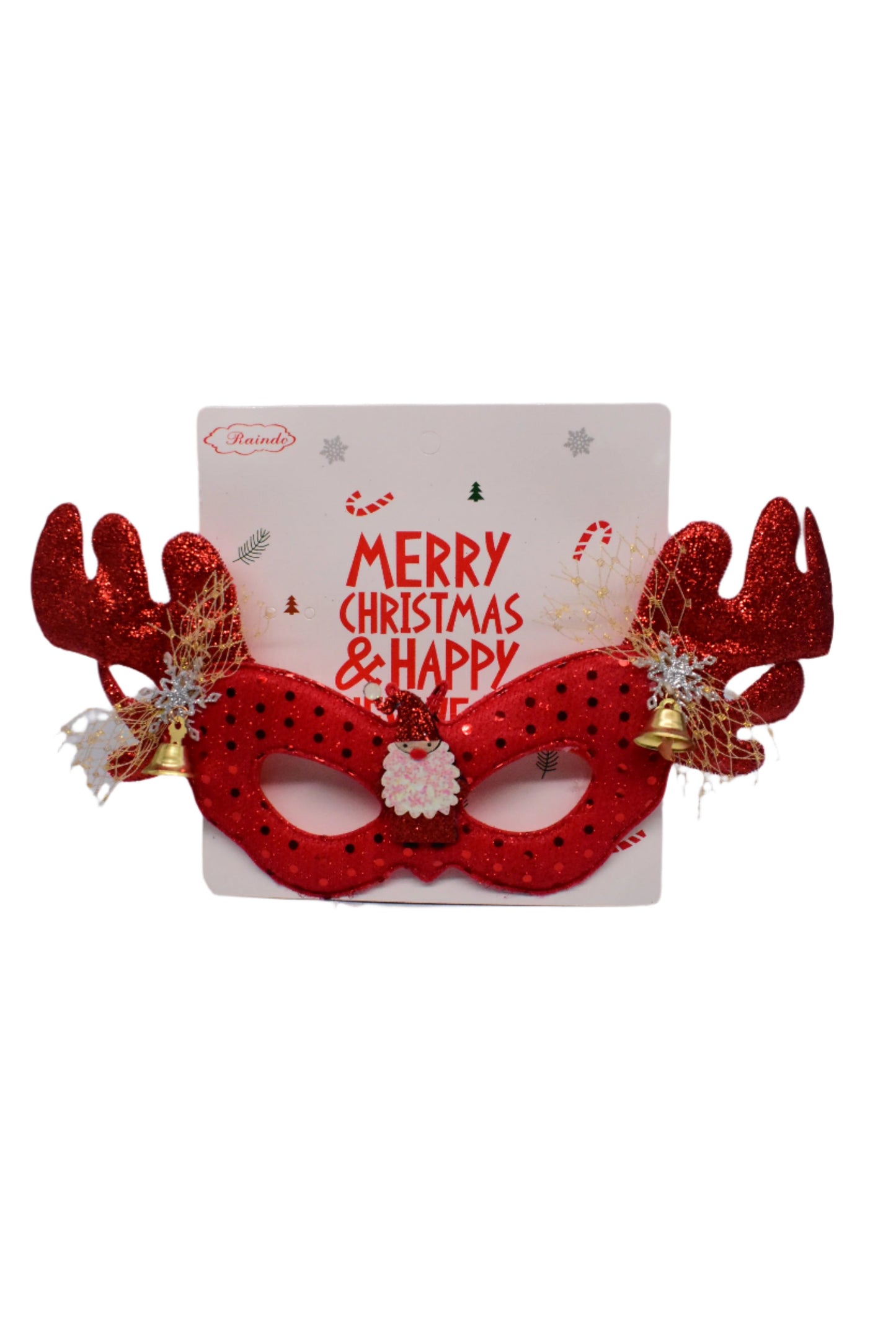 Christmas Red Reindeer Mask