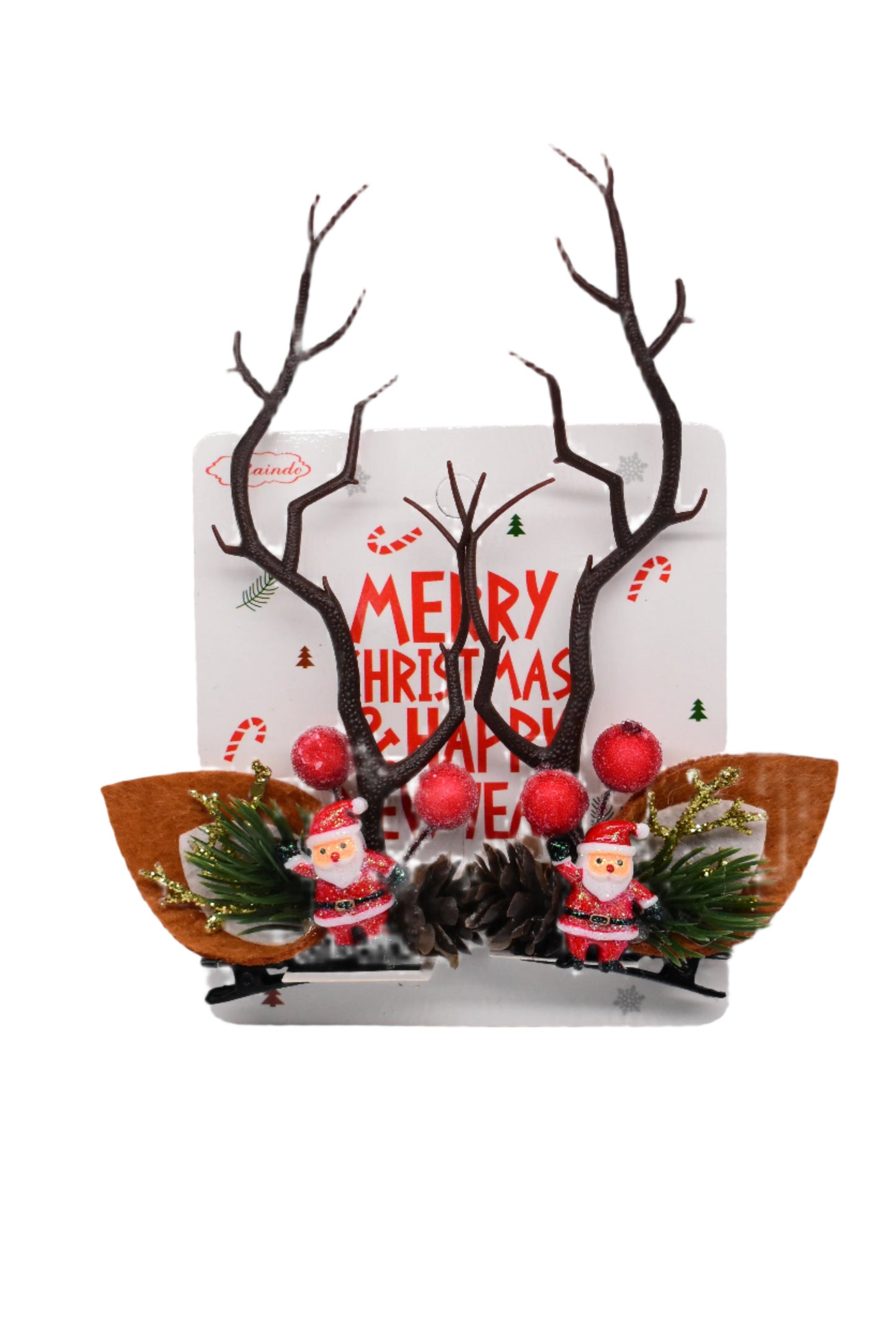 Christmas Long reindeer Hair Clips