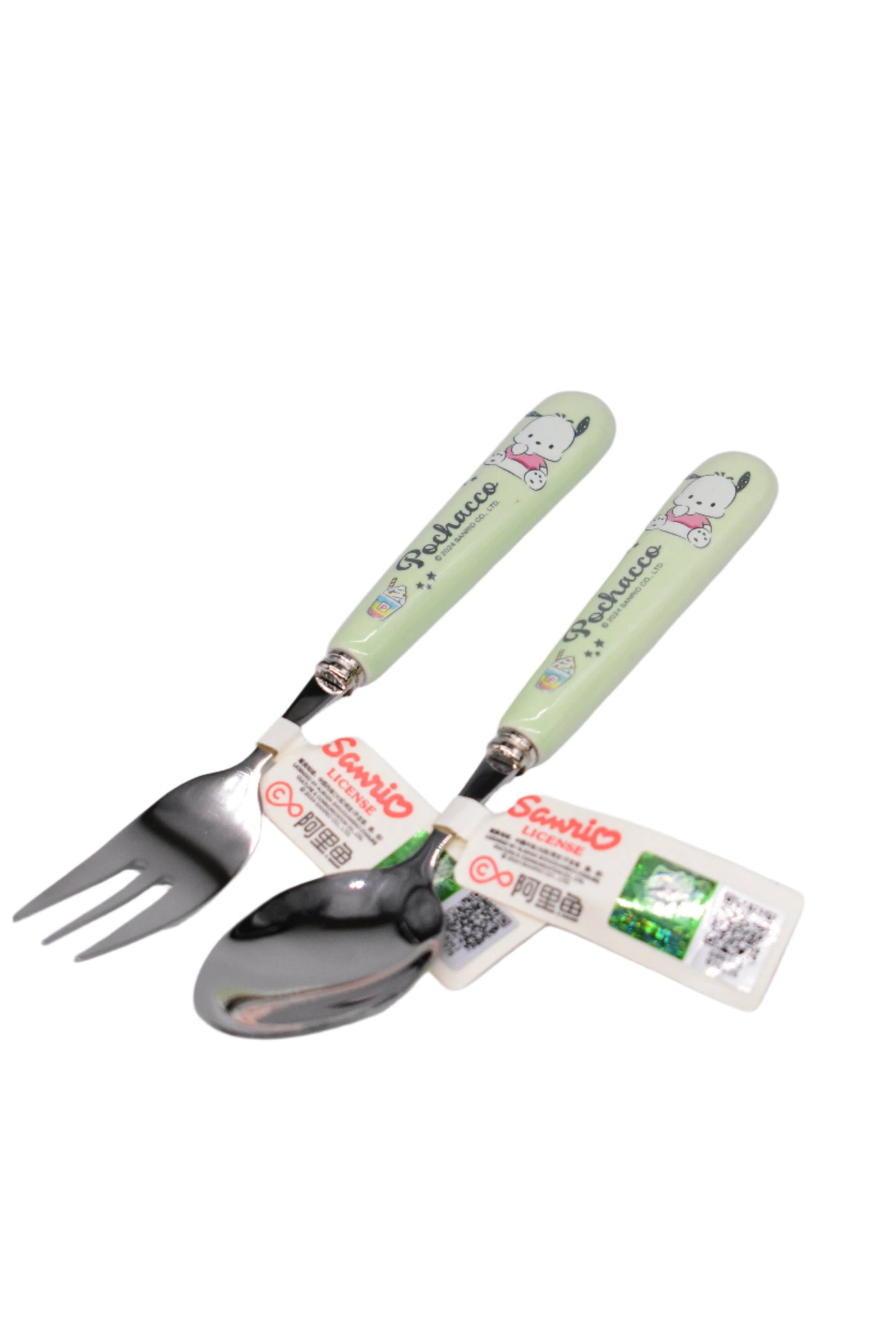 Pochacco Fork & Spoon Set
