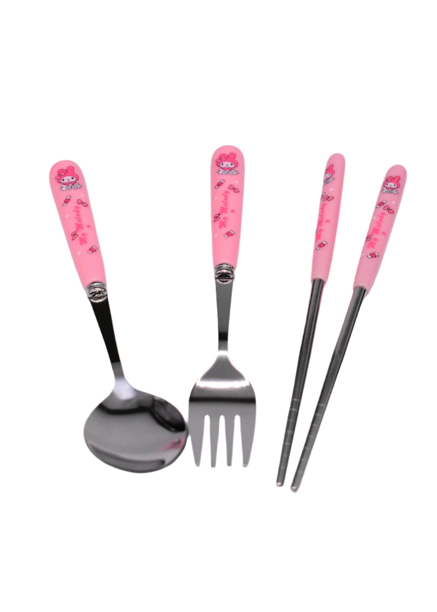 My Melody Fork Spoon Chopsticks Set