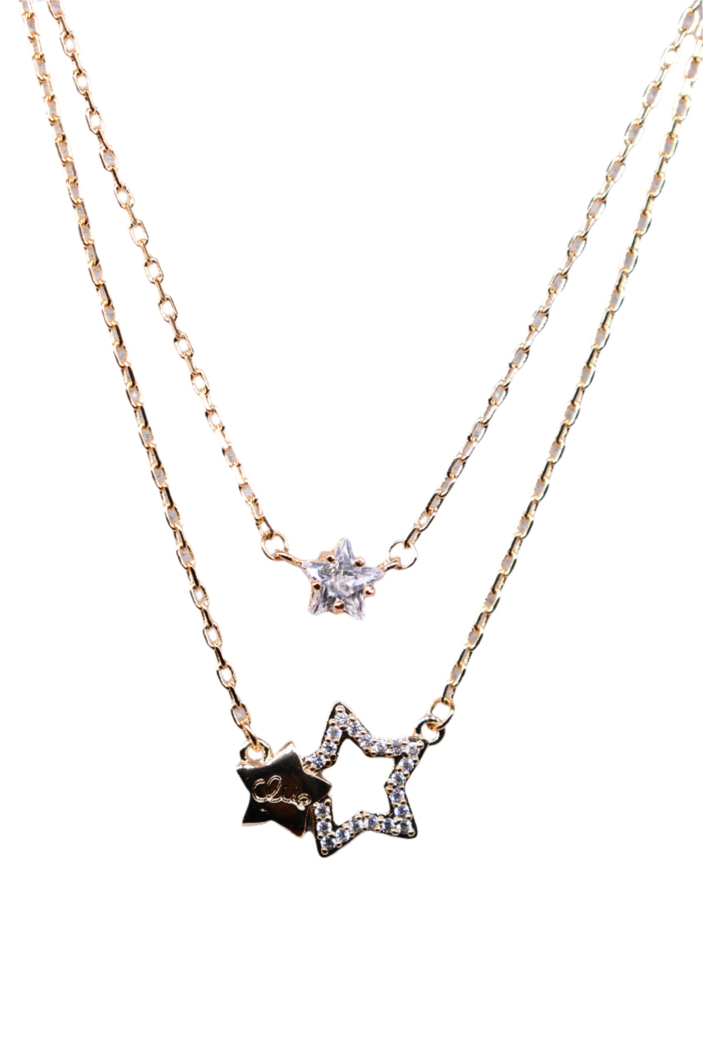 Three Star Double Necklace
