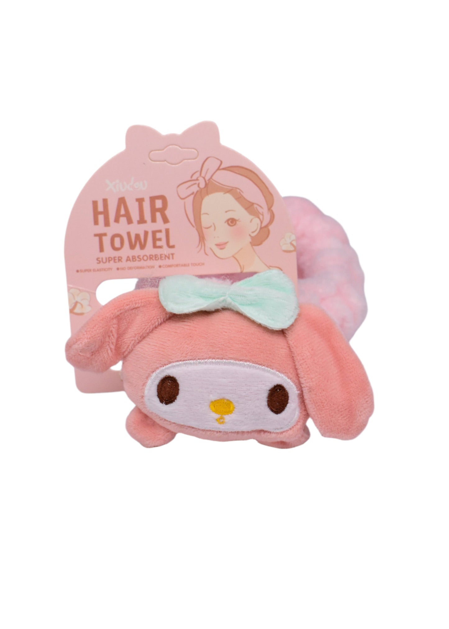 kuromi Pink Hair Towel