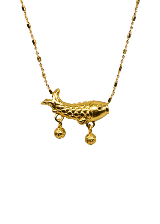 Gold Fish Necklace