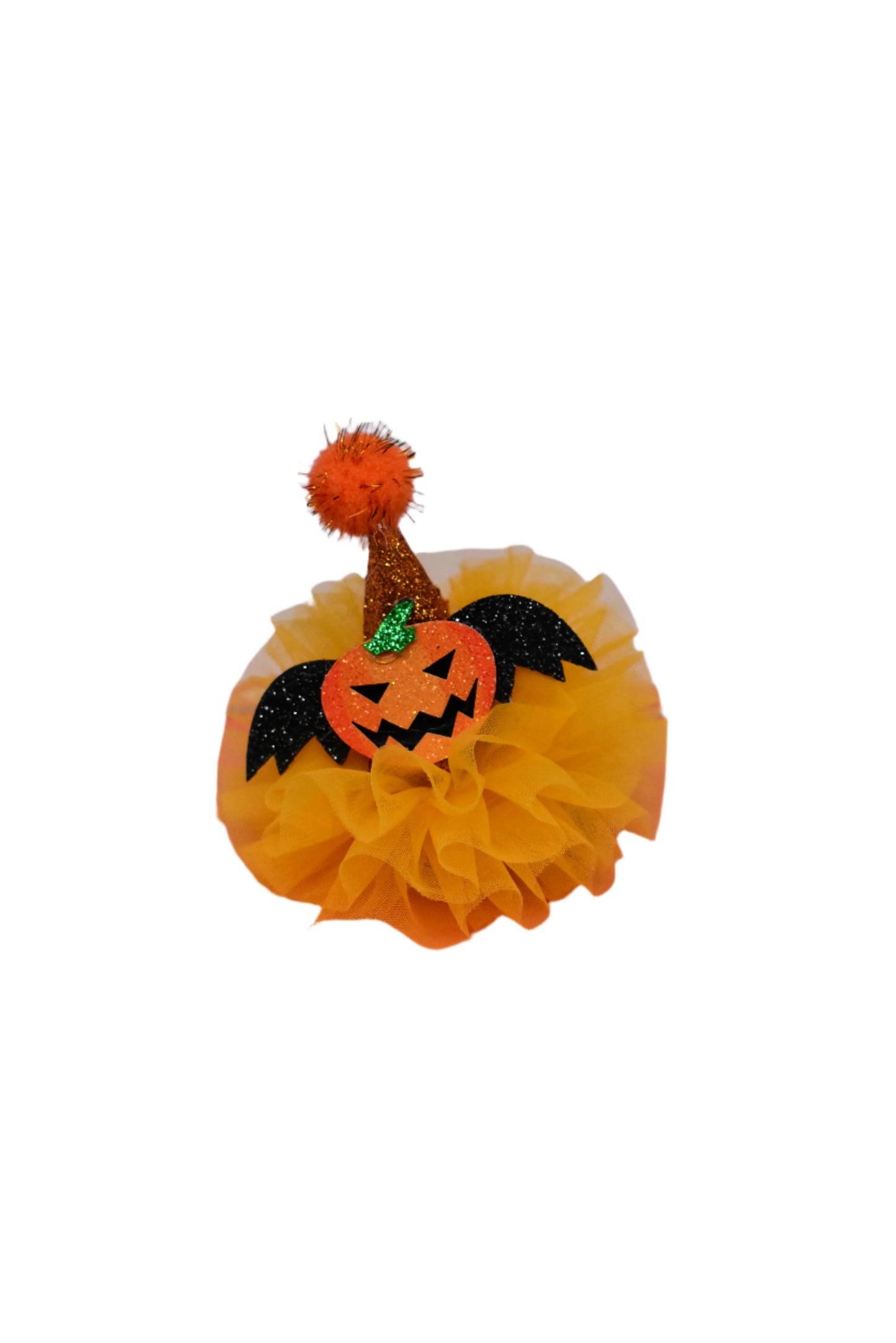 Fluff pumpkin Wings Hair Clips