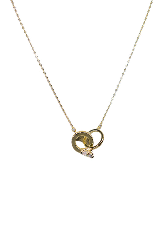 Double Ring Necklace