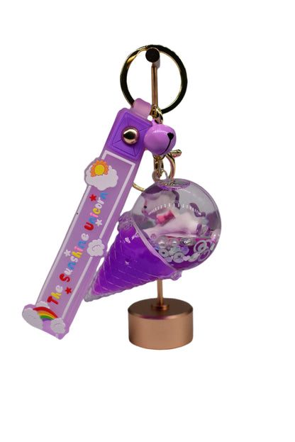 Ice Cream Cone Keychain