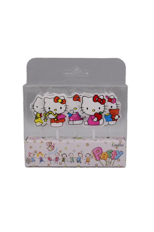 Hello Kitty Birthday Candles 5pc Set