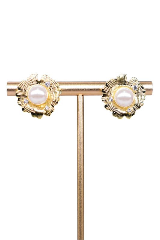 Flower Pearl Earring