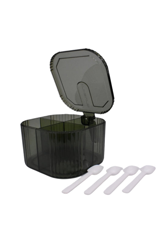 Four Comp Container With Spoon